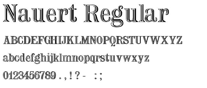 Nauert Regular font